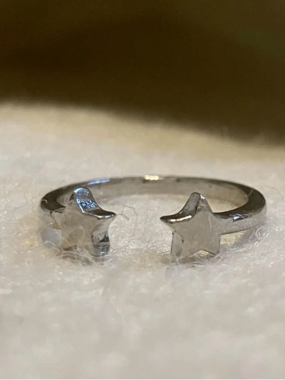 Adjustable Double Star Open Bypass Ring